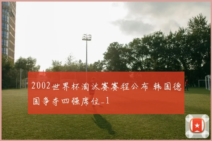 2002世界杯淘汰赛赛程公布 韩国德国争夺四强席位_1